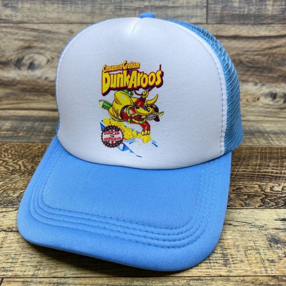 Unbranded Other - Retro Dunkaroos Mens Trucker Hat Blue Snapback 90s Vintage Snack Baseball Cap